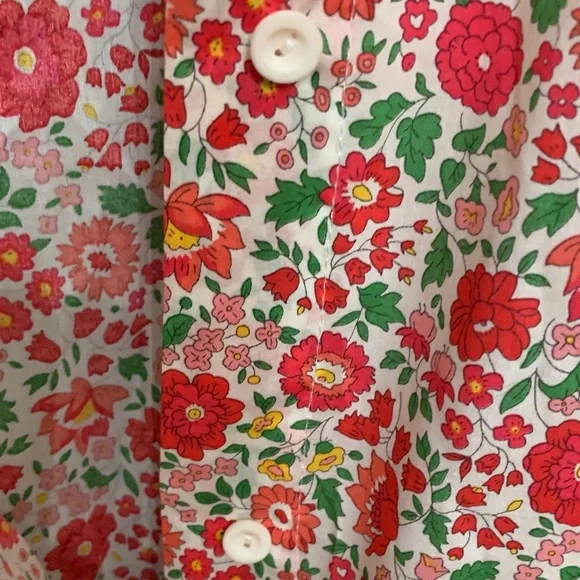 J. Crew Red and Green Floral Dress - Picture 4 of 7